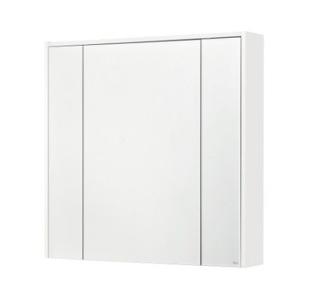 Шкаф-зеркало Roca Ronda 80см бетон/белый матовый