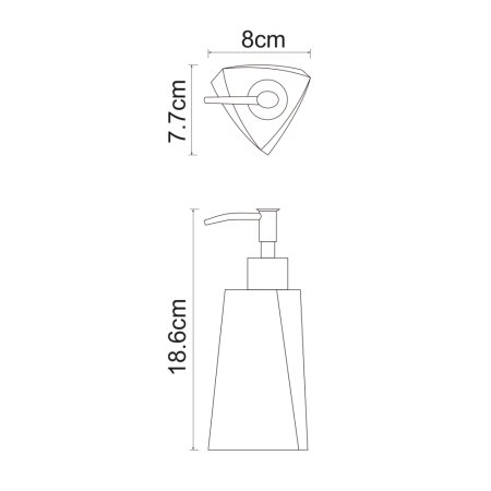 Дозатор для жидкого мыла WasserKRAFT Ohre K-37799 (бежевый)