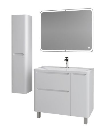Шкаф-зеркало Grossman Адель-100см с LED подсветкой