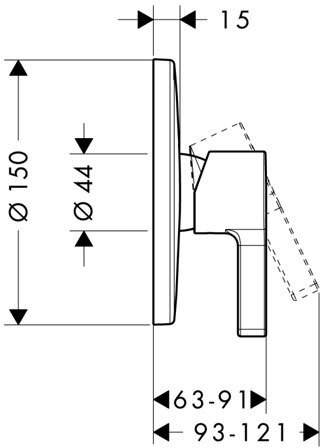 Смеситель Hansgrohe Metris S 31665000