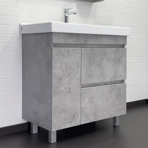 Тумба Comforty Осло-80Н 00-00012959CF с раковиной Fest-80 F01