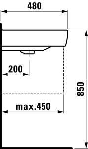 Раковина Laufen Pro A 55см