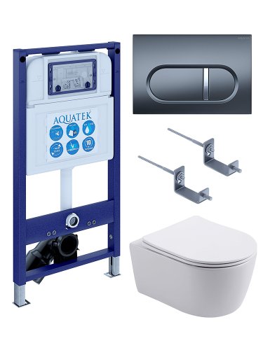 Инсталляция Aquatek с унитазом Aquatek Европа SET AQUATEK ЕВРОПА New-050 4в1