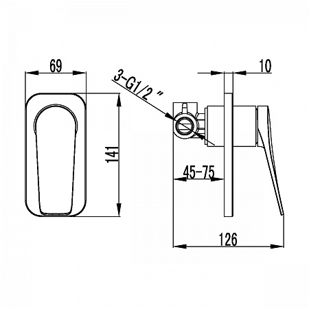 Смеситель Lemark Bronx LM3723BL