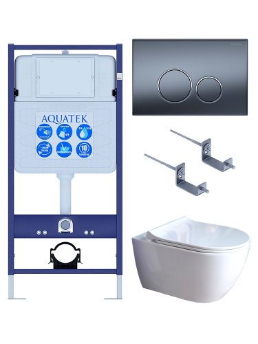 Инсталляция Aquatek с унитазом Aquatek Поларис SET AQUATEK ПОЛАРИС-01-035 4в1