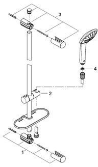 Душевой гарнитур Grohe Euphoria 27230001