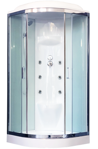 Душевая кабина Royal Bath RB100HK7-WT-CH 100x100