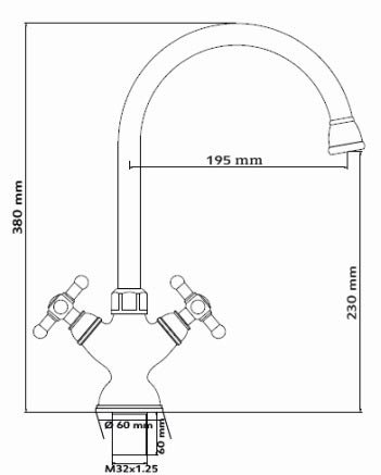 Смеситель Seaman Eco Koblenz SSN-2135R для кухни (сталь)