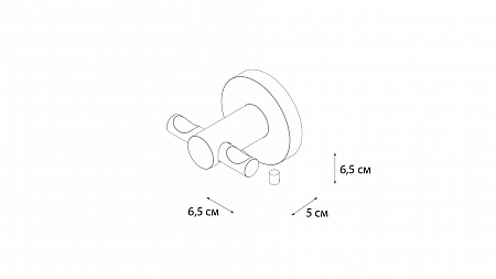Крючок двойной Fixsen Hotel  FX-31005C