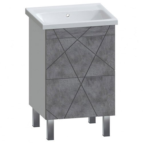 Тумба с раковиной Vigo Geometry 60 бетон