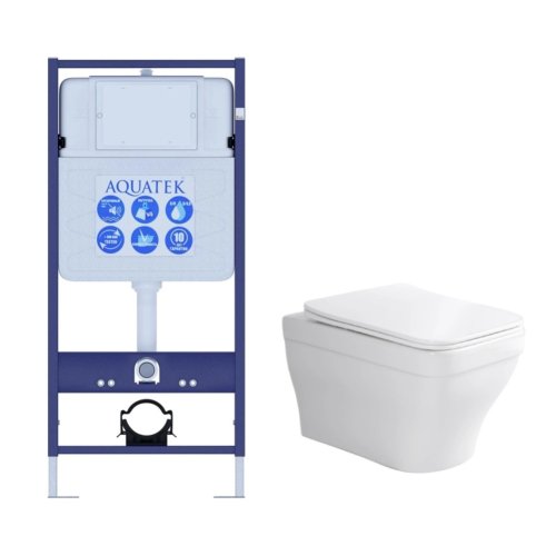 Инсталляция Aquatek с унитазом Aquatek Амадео с микролифтом SET AQUATEK АМАДЕО