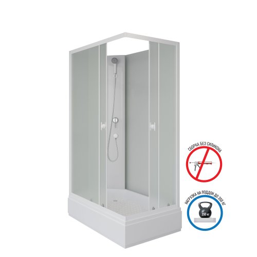 Душевая кабина Niagara Promo 100x80 P100/80/26Q/MT/BK