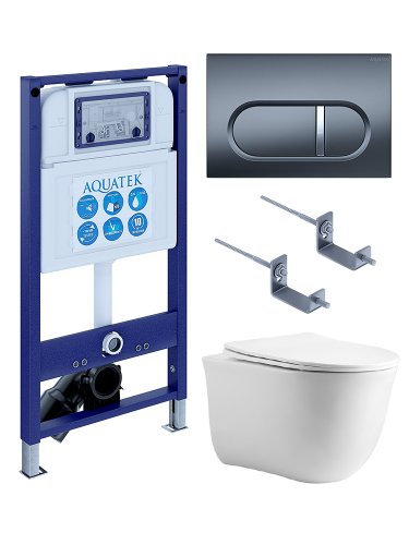 Инсталляция Aquatek с унитазом Aquatek Классик SET AQUATEK КЛАССИК cm-050 4в1