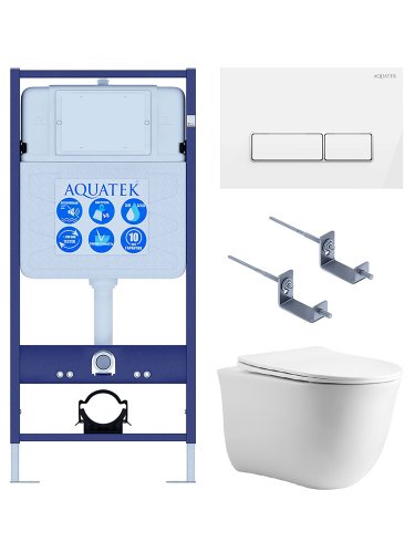 Инсталляция Aquatek с унитазом Aquatek Классик SET AQUATEK КЛАССИК cm-061 4в1