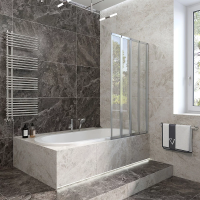Шторка для ванны Veconi Palau PL-74R 90см PL74R-90-01-19C4