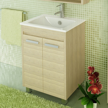 Тумба Comforty Марио 60см 00003131980CF с раковиной Quadro-60