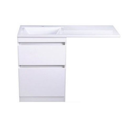 Тумба Style Line Даллас 110 (L) с раковиной Estetus СС-00002347+СС-00002387