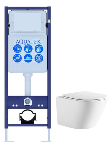 Инсталляция Aquatek с унитазом Aquatek Либерти SET AQUATEK ЛИБЕРТИ INS-017