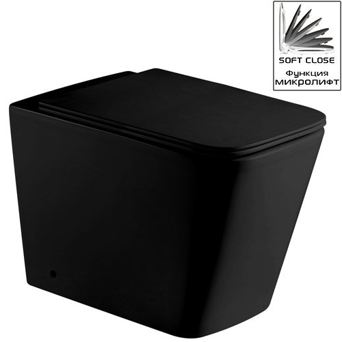 Унитаз приставной WeltWasser Gelbach 002 MT-BL 10000003698