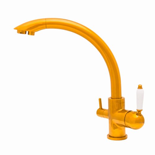 Смеситель Seaman Barcelone SSL-5382 для кухни с переключателем на фильтр (полированное золото) Смеситель Seaman Barcelone SSL-5382 для кухни с переключателем на фильтр (полированное золото)