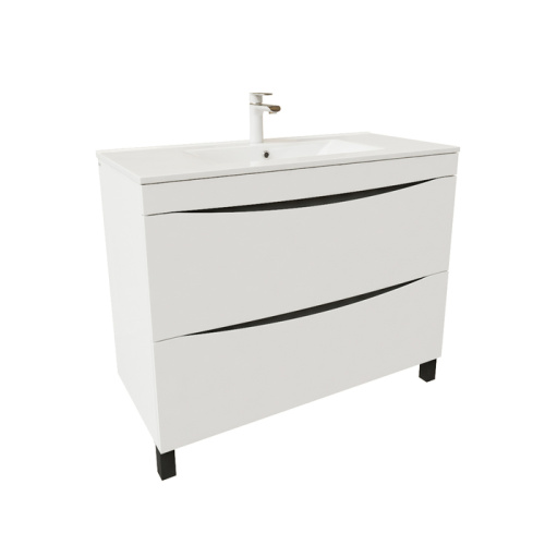 Тумба с раковиной Iddis Cloud 100 белый глянец