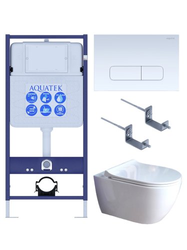 Инсталляция Aquatek с унитазом Aquatek Поларис SET AQUATEK ПОЛАРИС-01-013 4в1