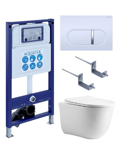 Инсталляция Aquatek с унитазом Aquatek Классик SET AQUATEK КЛАССИК cm-042 4в1