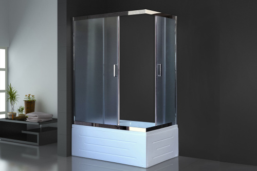 Душевой уголок Royal Bath RB8100BP-C-CH-L 100x80