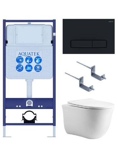 Инсталляция Aquatek с унитазом Aquatek Классик SET AQUATEK КЛАССИК cm-025 4в1