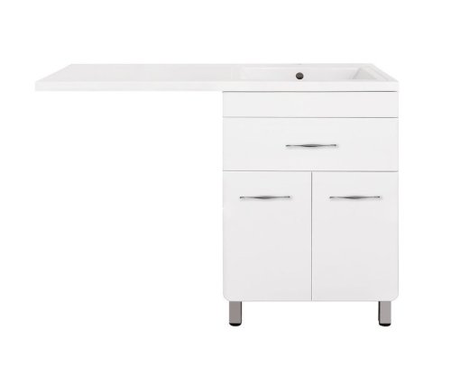 Тумба Style Line Валеро 120 (R) с раковиной Estetus ЛС-00000578+СС-00002389