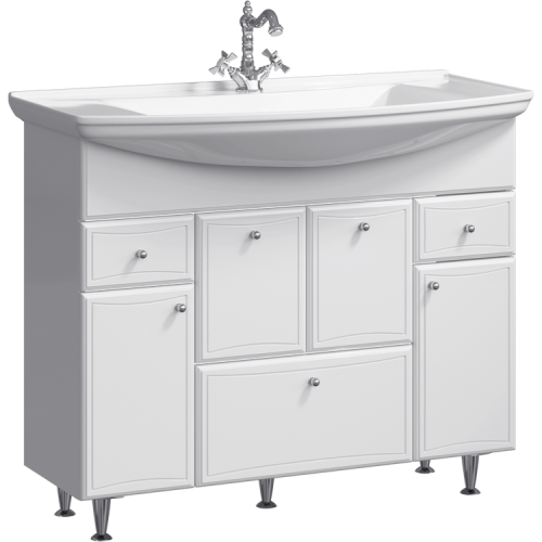 Тумба с раковиной Aqwella Барселона 105см с корзиной BA0110K