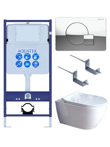 Инсталляция Aquatek с унитазом Aquatek Поларис SET AQUATEK ПОЛАРИС-01-067 4в1