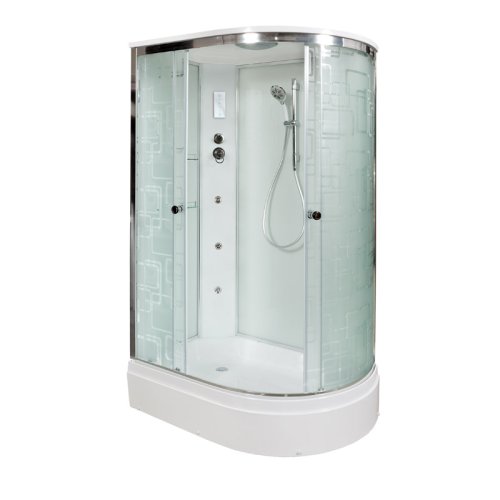 Душевая кабина DTO EM2712L 120х80 (L) с гидромассажем и электрикой
