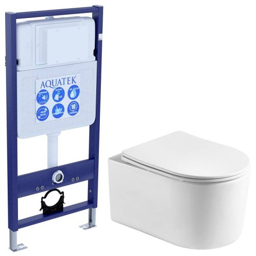 Инсталляция Aquatek с унитазом Aquatek Мия SET AQUATEK МИЯ Т