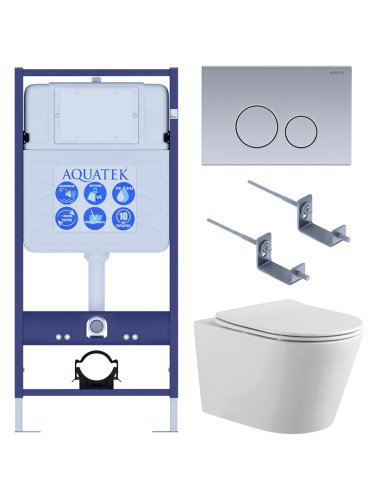 Инсталляция Aquatek с унитазом Aquatek Вега SET AQUATEK ВЕГА-1905-036