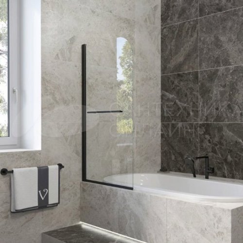 Шторка для ванны Veconi Palau PL-79B 80см PL79B-80-01-C4