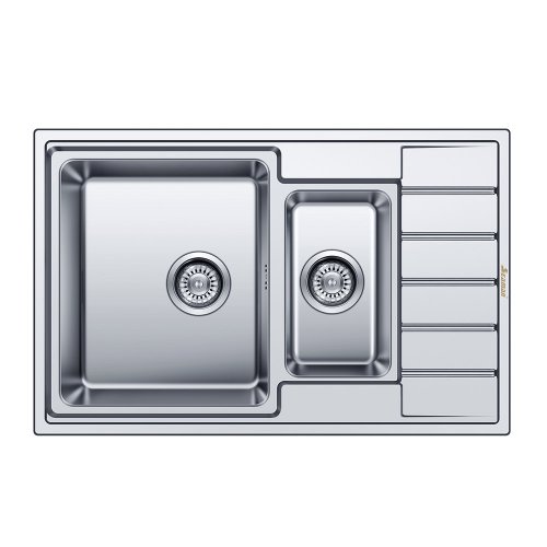 Мойка кухонная Seaman Eco Roma 78x50 SMR-7850B.0