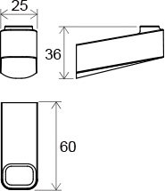 Крючок Ravak 10° X07P353