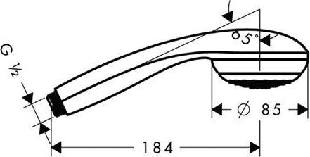 Ручная лейка Hansgrohe Crometta d8,5см 28585000