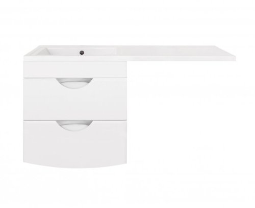 Тумба Style Line Жасмин 2 120 (L) с раковиной Estetus ЛС-00000577+СС-00002388
