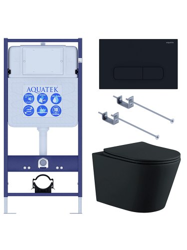 Инсталляция Aquatek с унитазом Aquatek Вега Set AQUATEK ВЕГА MB-017 4в1