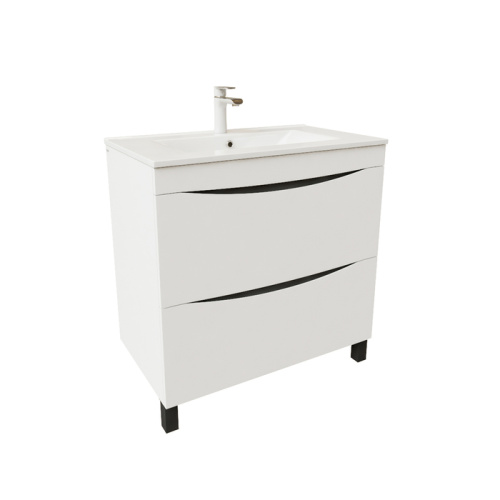 Тумба с раковиной Iddis Cloud 80 белый глянец