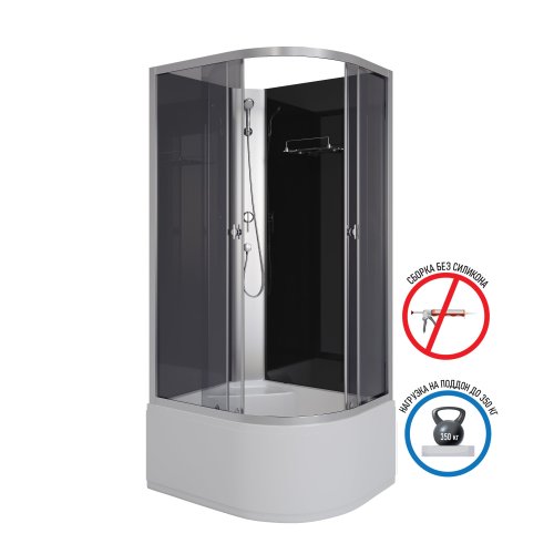 Душевая кабина Niagara Eco 100x80 E100/80/40L/TN/BK