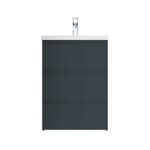 Тумба с раковиной Am.Pm Gem S 60 графит матовый M91FSX0602GM