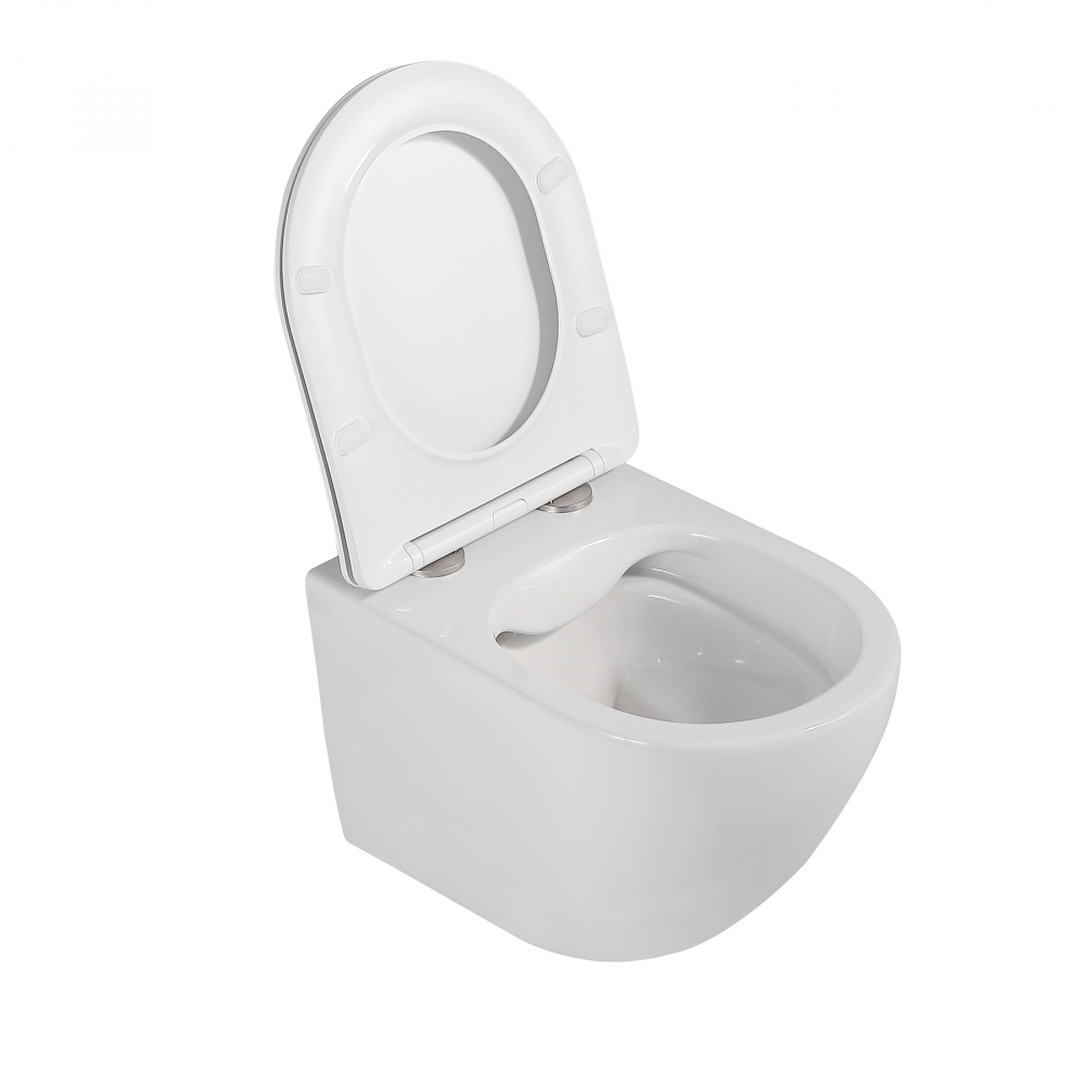 Инсталляция Abber с унитазом Abber Bequem с микролифтом, кнопка