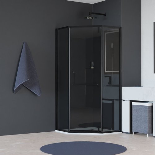 Душевой уголок RGW HO-084B 90x90 серое стекло 350608499-34