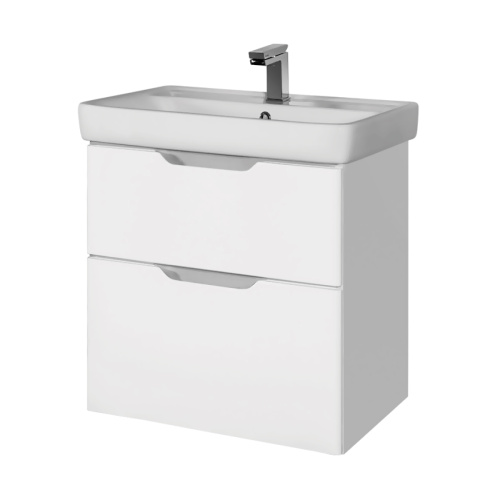 Тумба с раковиной Dreja Eco Q 55 99.0007 белый глянец