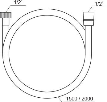 Шланг для душа Ravak SatinFlex 150см X07P568