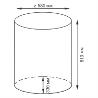 Корзина плетеная WasserKRAFT Dill WB-611-L