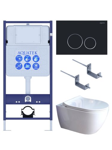 Инсталляция Aquatek с унитазом Aquatek Поларис SET AQUATEK ПОЛАРИС-01-020 4в1